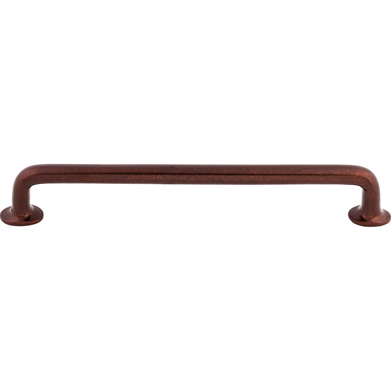 Top Knobs M1403: 12" cc Aspen Round Bar Appliance Pull - Mahogany Bronze