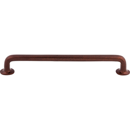 Top Knobs M1403: 12" cc Aspen Round Bar Appliance Pull - Mahogany Bronze