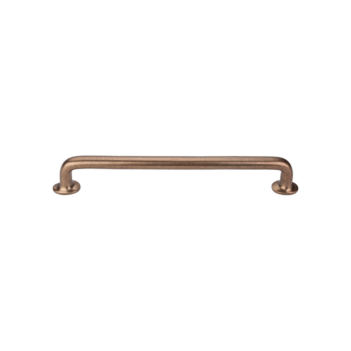 Top Knobs M1406: 18" cc Aspen Round Bar Appliance Pull - Light Bronze