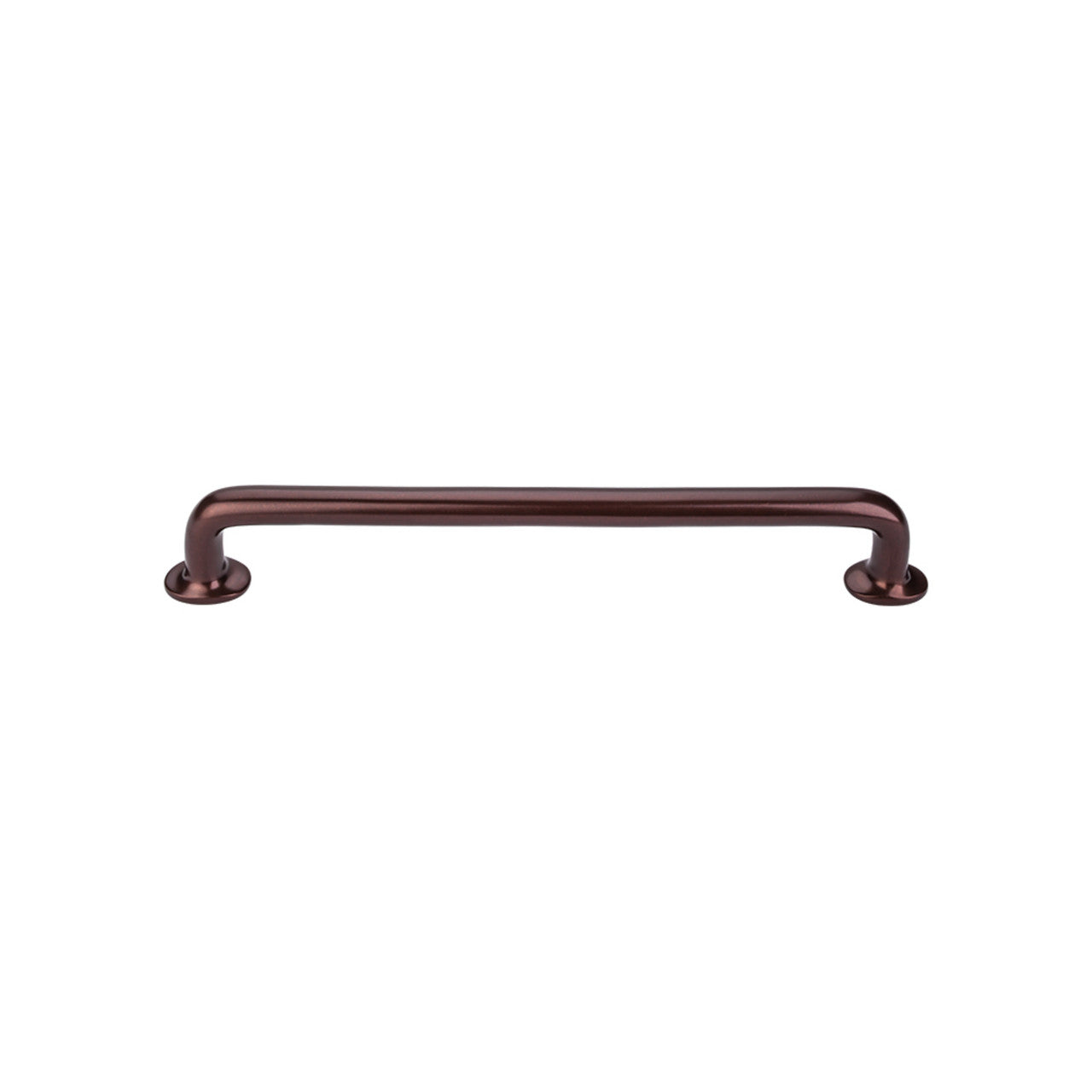 Top Knobs M1408: 18" cc Aspen Round Bar Appliance Pull - Mahogany Bronze