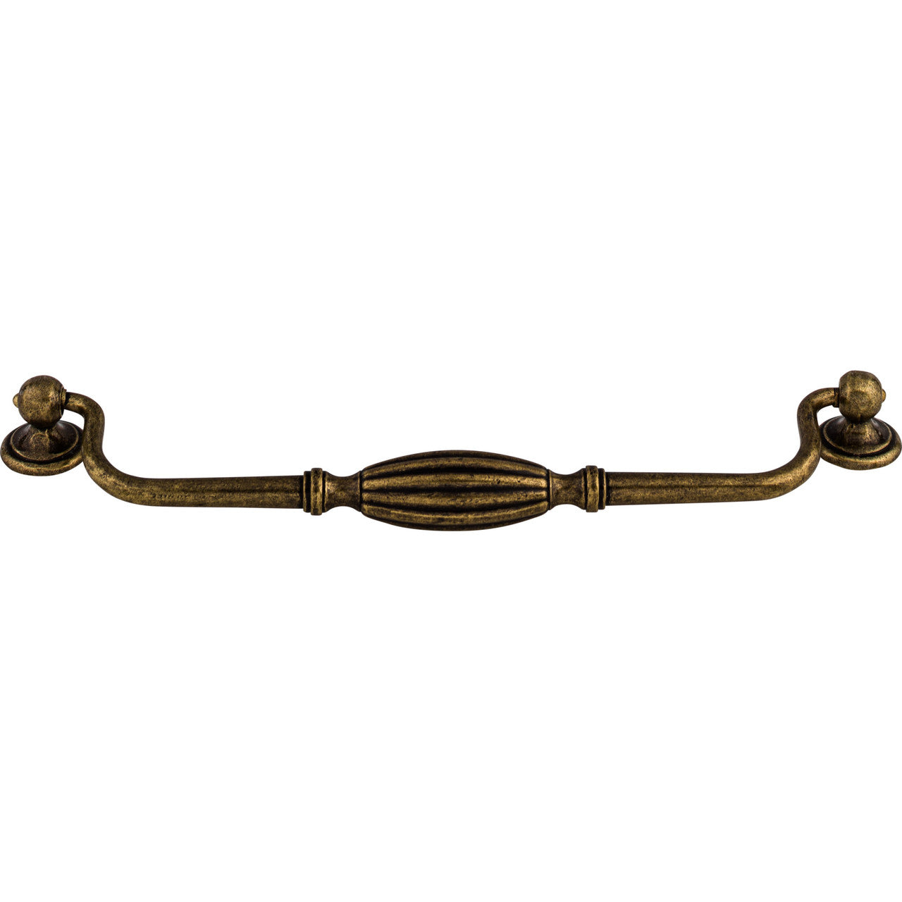 Top Knobs M140: 8-13/16" cc Tuscany Drop Bail Cabinet Pull - German Bronze
