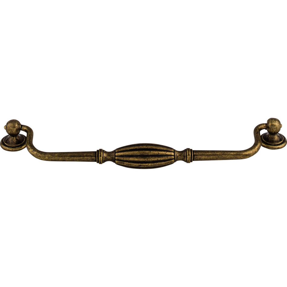 Top Knobs M140: 8-13/16" cc Tuscany Drop Bail Cabinet Pull - German Bronze