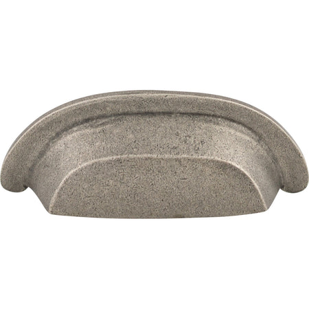 Top Knobs M1410: 3" cc Aspen Cup Cabinet Pull - Silicon Bronze Light