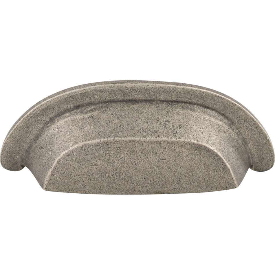 Top Knobs M1410: 3" cc Aspen Cup Cabinet Pull - Silicon Bronze Light