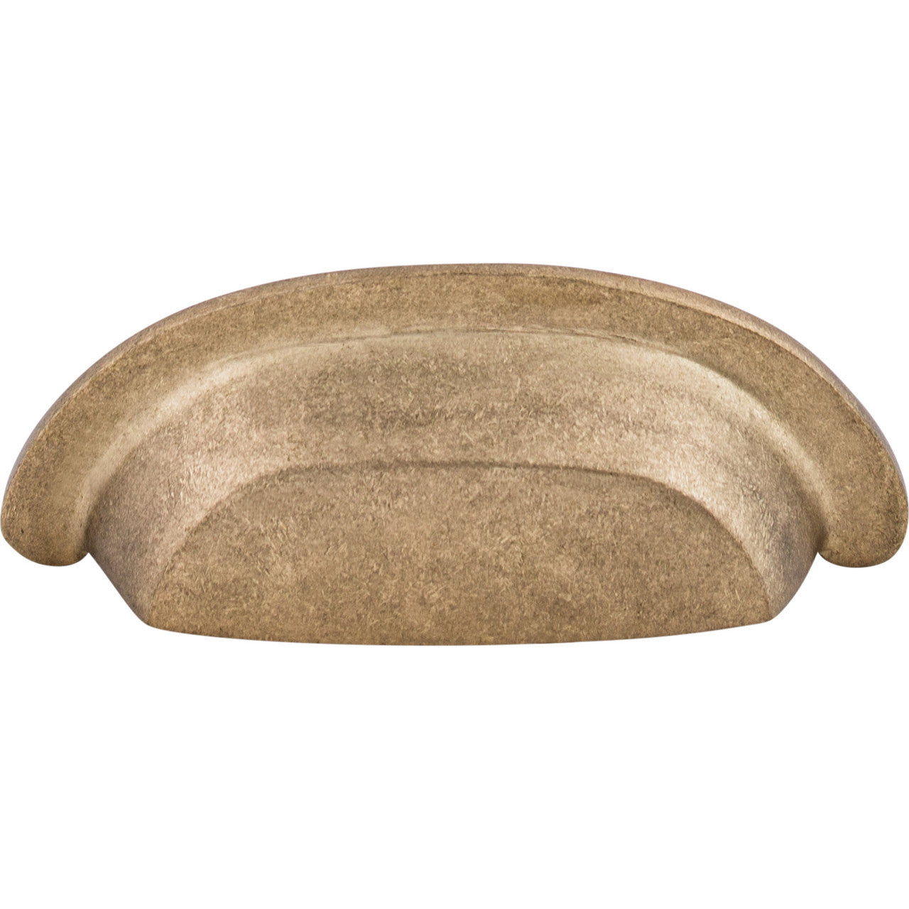 Top Knobs M1411: 3" cc Aspen Cup Cabinet Pull - Light Bronze