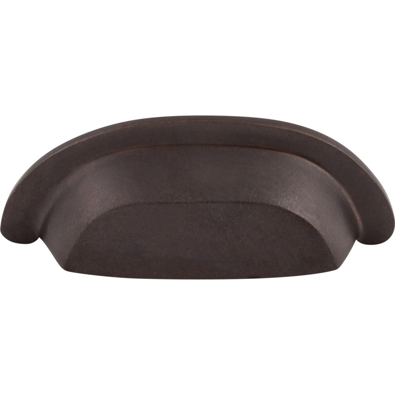 Top Knobs M1412: 3" cc Aspen Cup Cabinet Pull - Medium Bronze