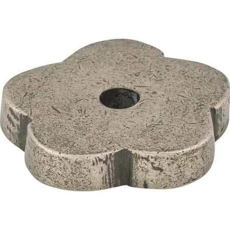 Top Knobs M1425: Aspen Flower Backplate - Silicon Bronze Light