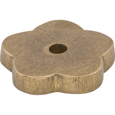 Top Knobs M1426: Aspen Flower Backplate - Light Bronze