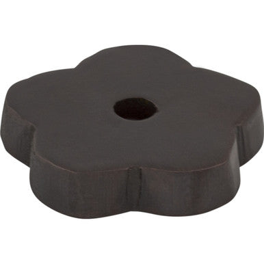 Top Knobs M1427: Aspen Flower Backplate - Medium Bronze