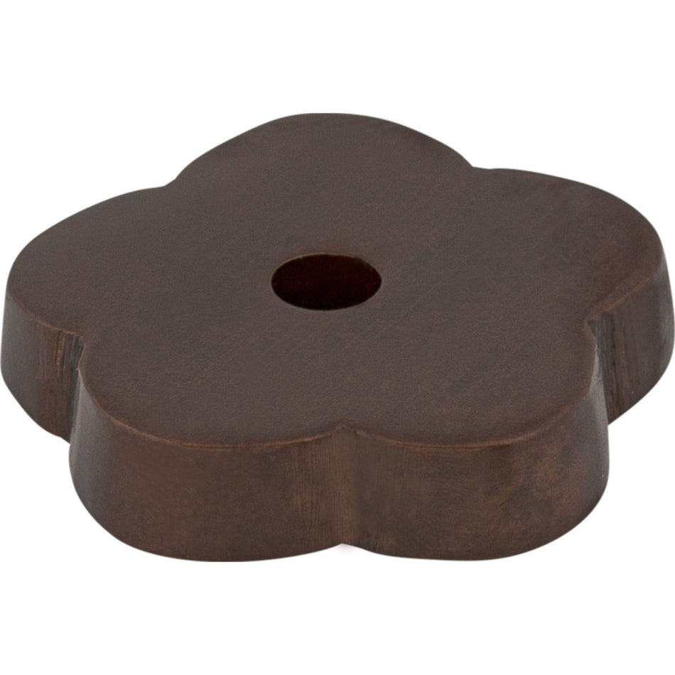 Top Knobs M1428: Aspen Flower Backplate - Mahogany Bronze