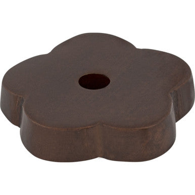 Top Knobs M1428: Aspen Flower Backplate - Mahogany Bronze