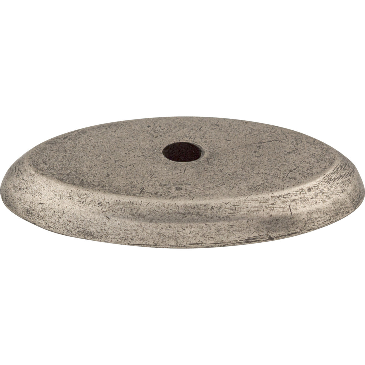 Top Knobs M1435: Aspen Oval Backplate - Silicon Bronze Light