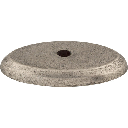 Top Knobs M1435: Aspen Oval Backplate - Silicon Bronze Light