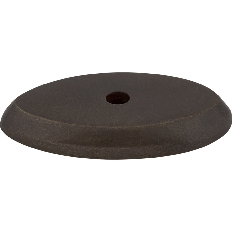 Top Knobs M1437: Aspen Oval Backplate - Medium Bronze