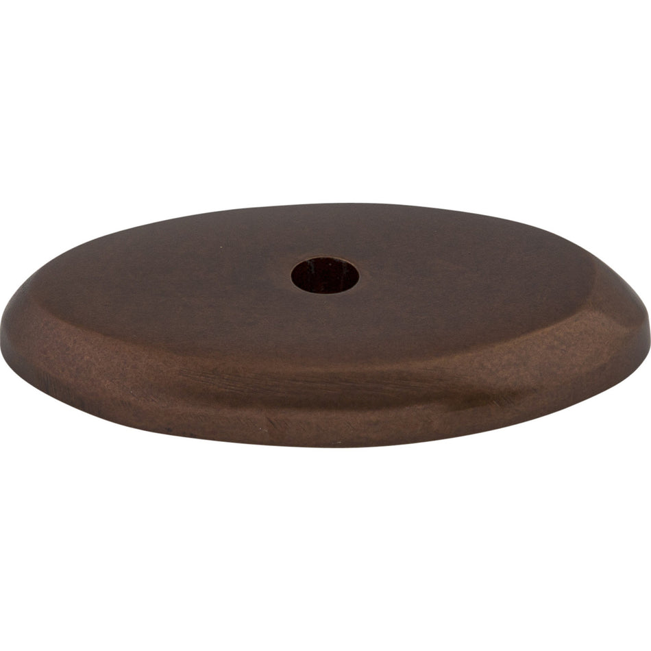 Top Knobs M1438: Aspen Oval Backplate - Mahogany Bronze