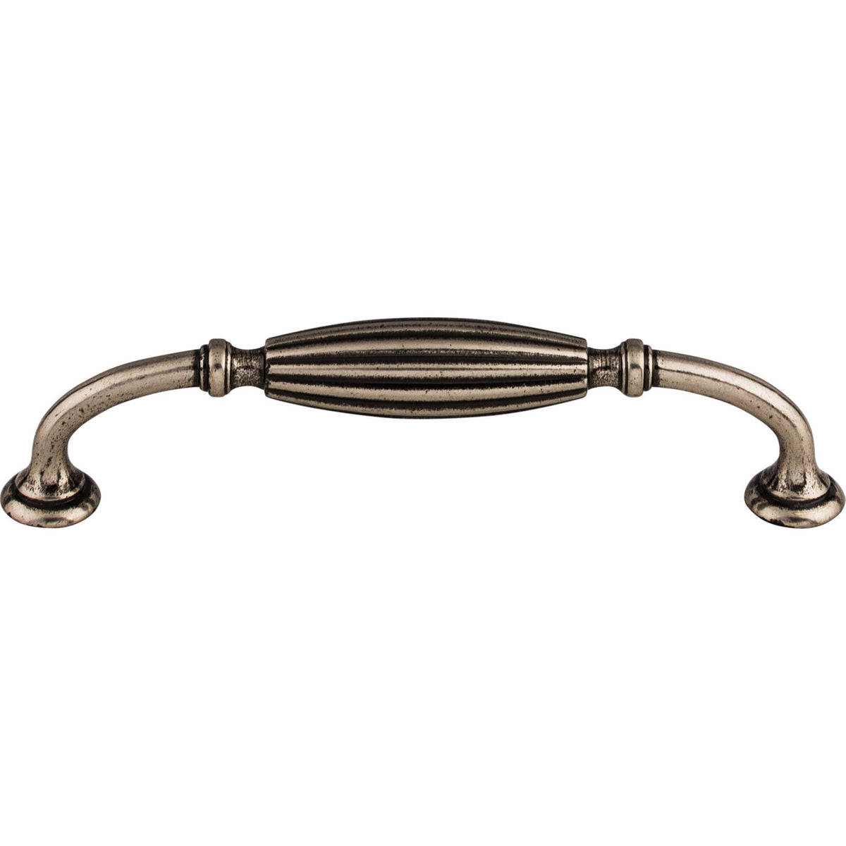 Top Knobs M143: 5-1/16" cc Tuscany D-Handle Cabinet Pull - Pewter Antique