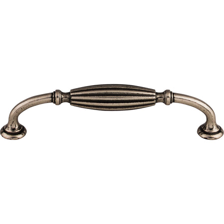 Top Knobs M143: 5-1/16" cc Tuscany D-Handle Cabinet Pull - Pewter Antique