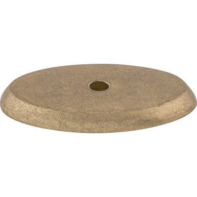 Top Knobs M1441: Aspen Oval Backplate - Light Bronze