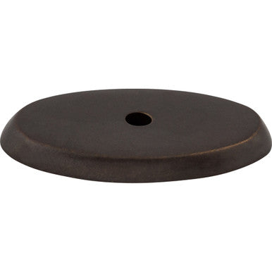 Top Knobs M1442: Aspen Oval Backplate - Medium Bronze