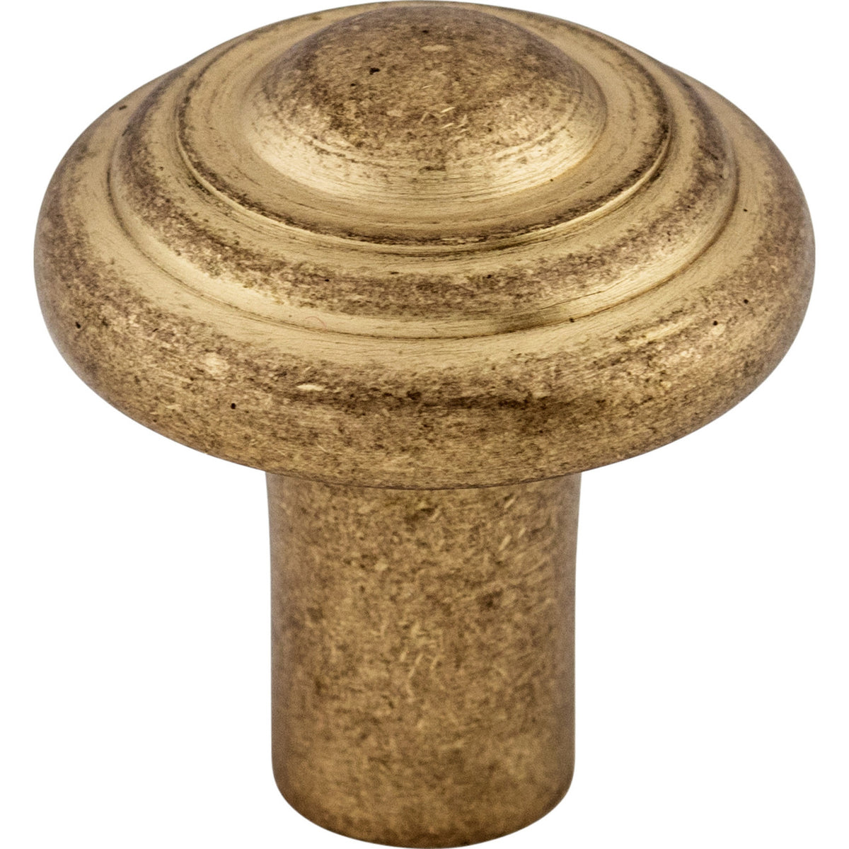 Top Knobs M1471: 1-1/4" Aspen Round Button Cabinet Knob - Light Bronze