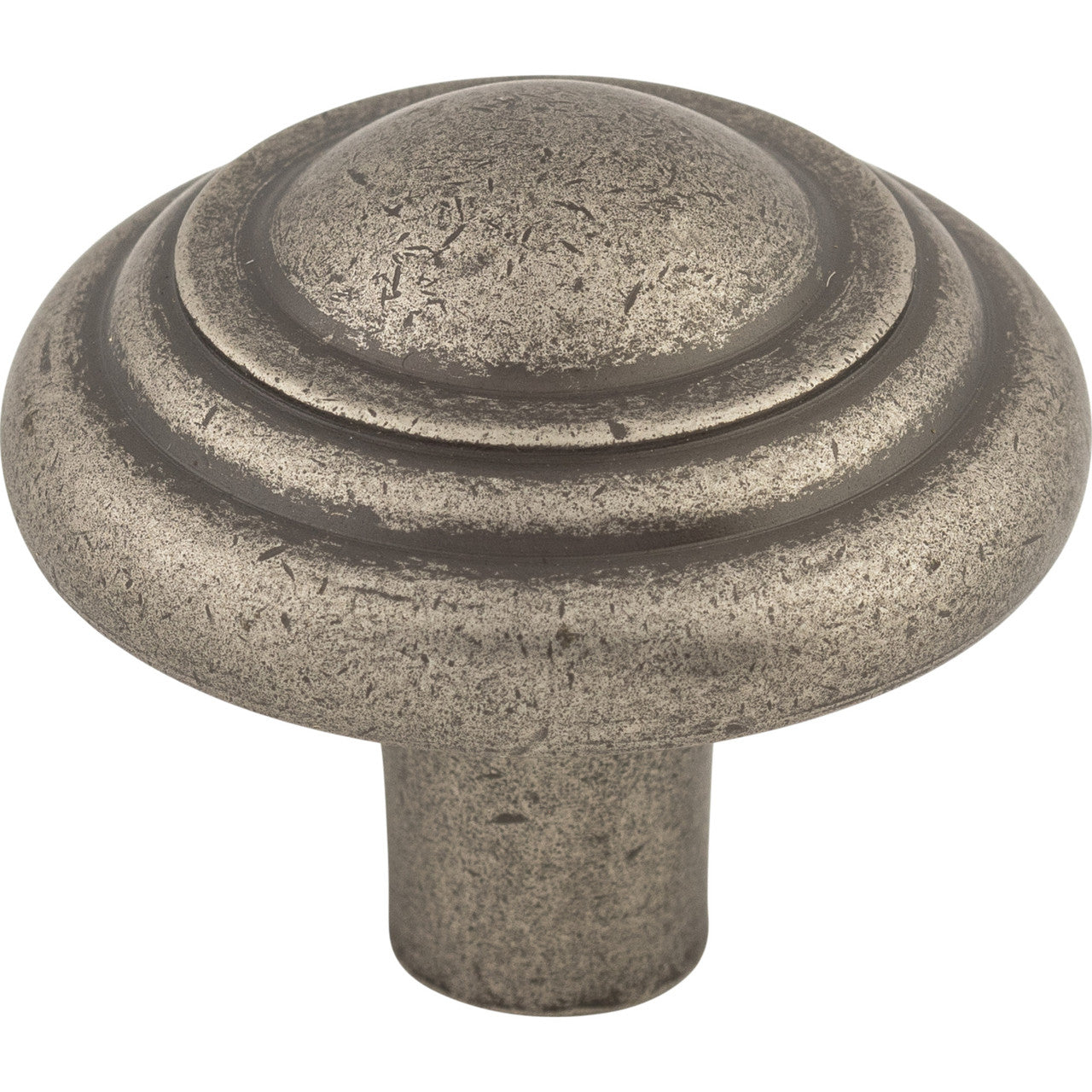 Top Knobs M1475: 1-3/4" Aspen Round Button Cabinet Knob - Silicon Bronze Light