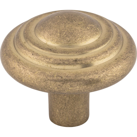 Top Knobs M1476: 1-3/4" Aspen Round Button Cabinet Knob - Light Bronze