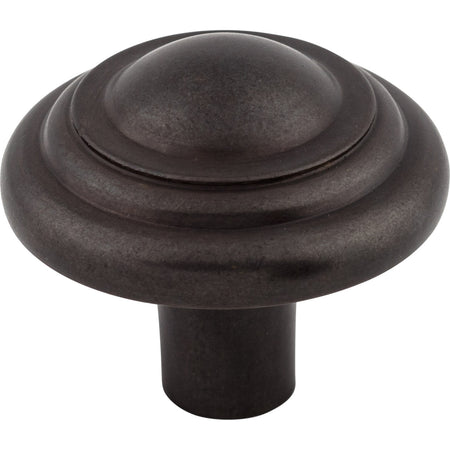 Top Knobs M1477: 1-3/4" Aspen Round Button Cabinet Knob - Medium Bronze