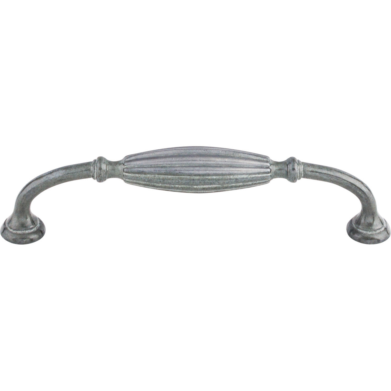 Top Knobs M147: 5-1/16" cc Tuscany D-Handle Cabinet Pull - Pewter Light