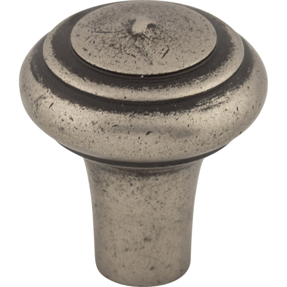 Top Knobs M1480: 1" Aspen Round Peak Cabinet Knob - Silicon Bronze Light