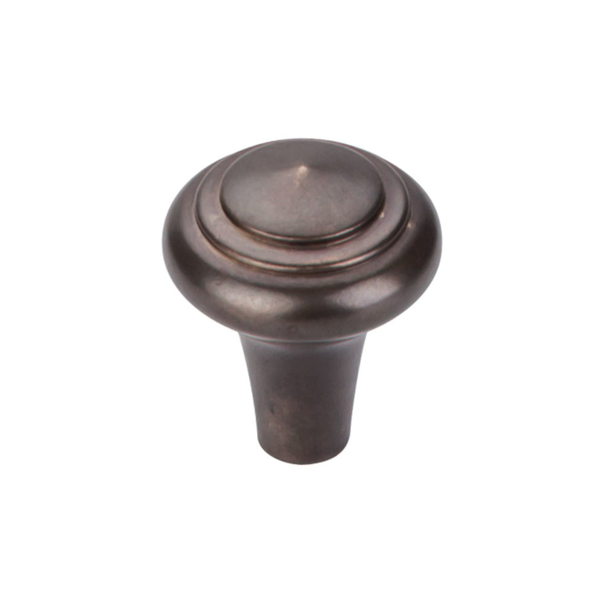 Top Knobs M1482: 1" Aspen Round Peak Cabinet Knob - Medium Bronze