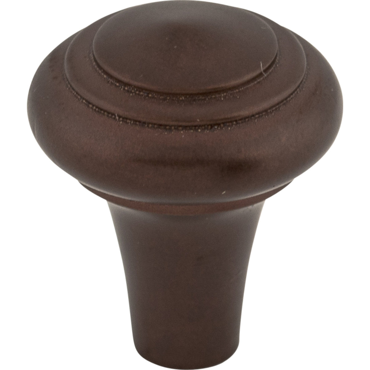 Top Knobs M1483: 1" Aspen Round Peak Cabinet Knob - Mahogany Bronze