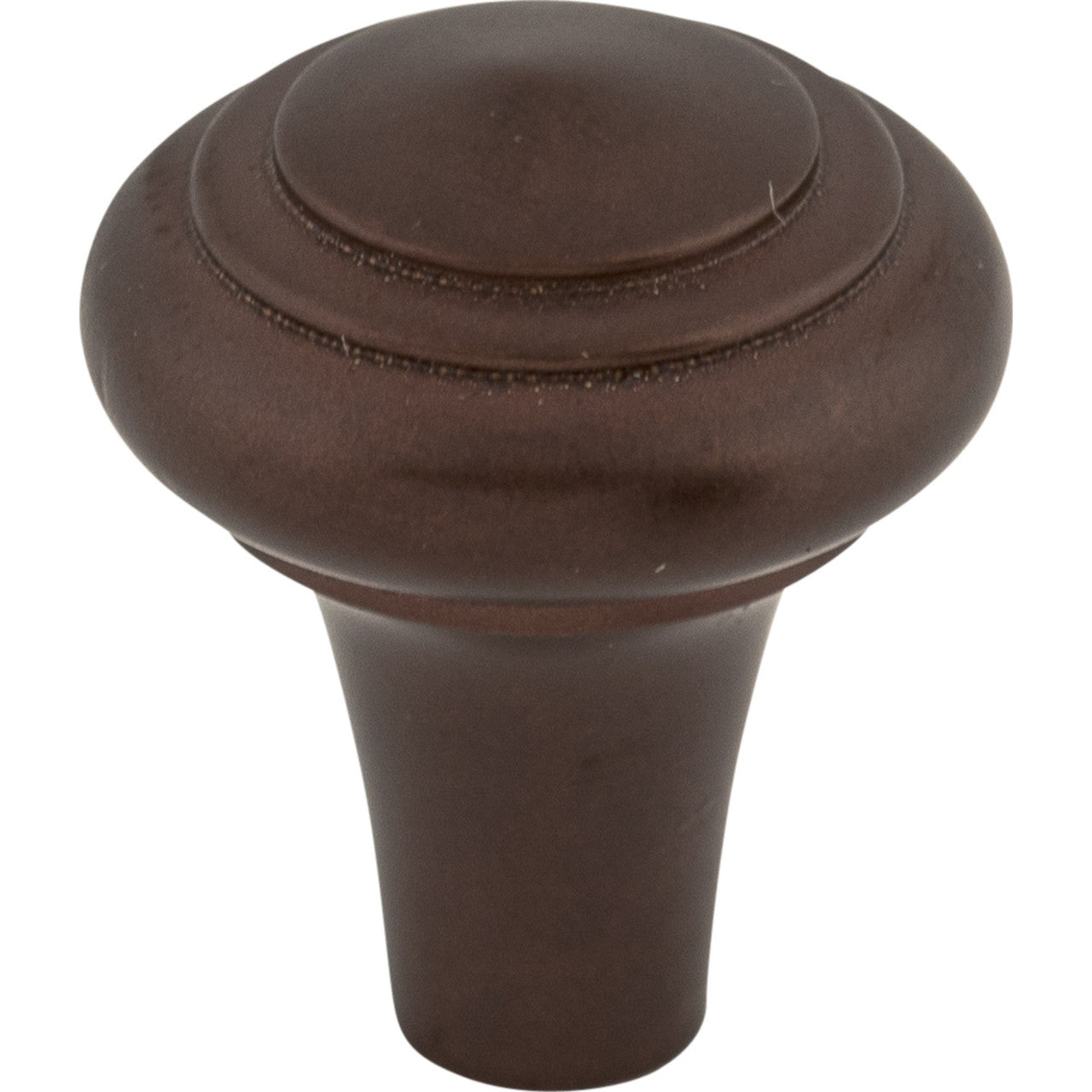 Top Knobs M1483: 1" Aspen Round Peak Cabinet Knob - Mahogany Bronze