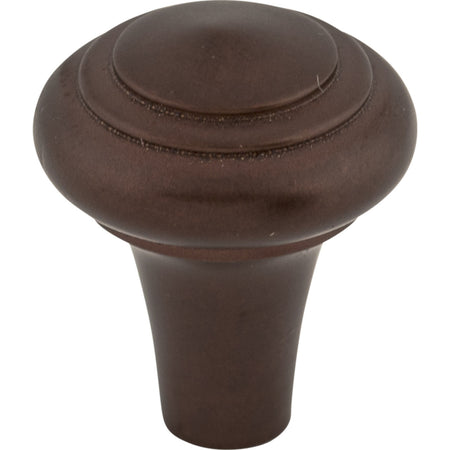 Top Knobs M1483: 1" Aspen Round Peak Cabinet Knob - Mahogany Bronze