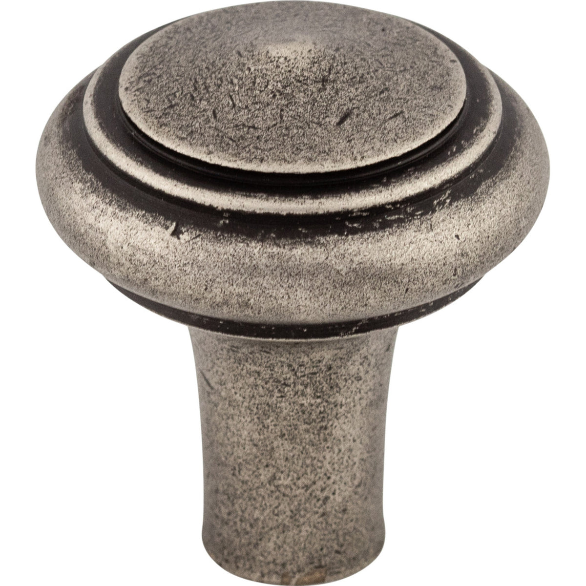 Top Knobs M1485: 1-1/4" Aspen Round Peak Cabinet Knob - Silicon Bronze Light