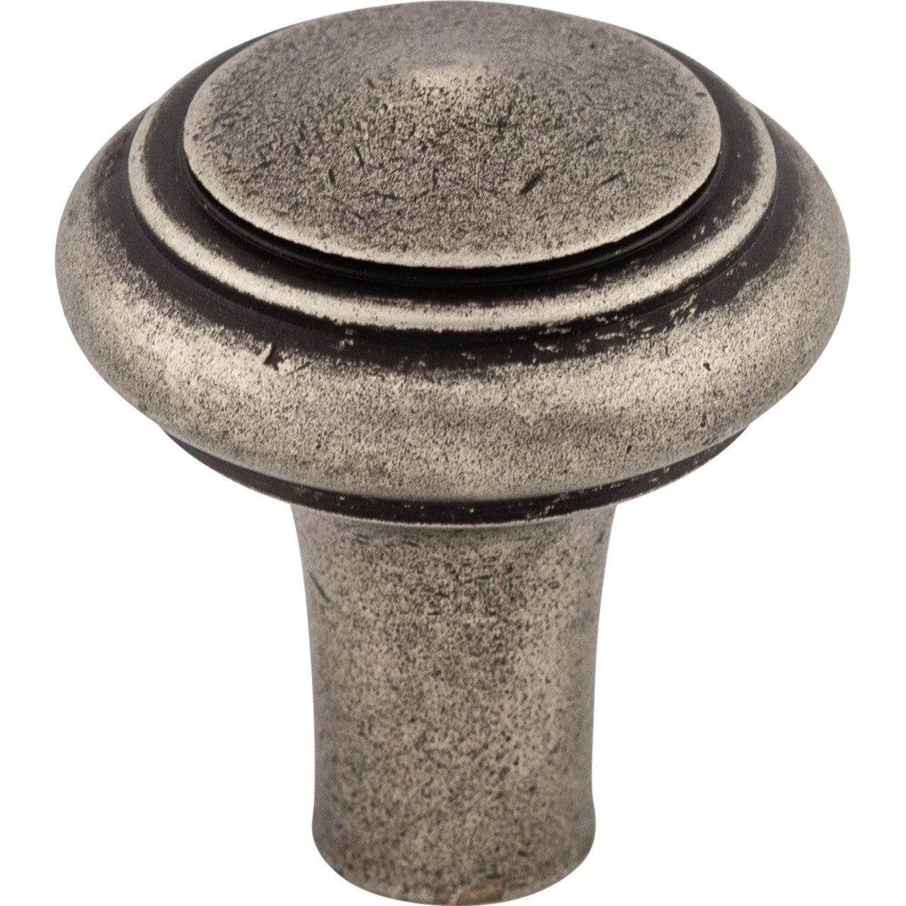 Top Knobs M1485: 1-1/4" Aspen Round Peak Cabinet Knob - Silicon Bronze Light