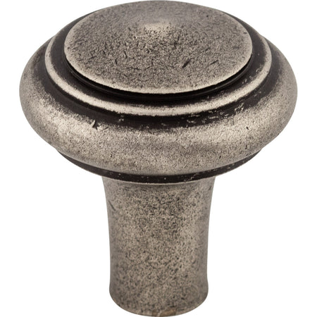 Top Knobs M1485: 1-1/4" Aspen Round Peak Cabinet Knob - Silicon Bronze Light