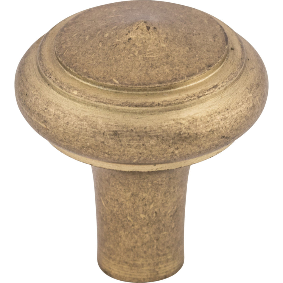 Top Knobs M1486: 1-1/4" Aspen Round Peak Cabinet Knob - Light Bronze