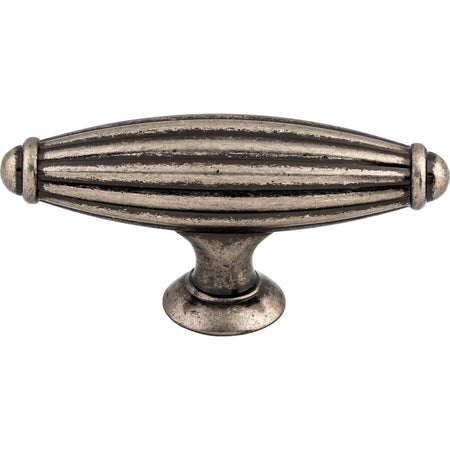 Top Knobs M148: 2-5/8" Tuscany T-Bar Cabinet Knob - Pewter Antique