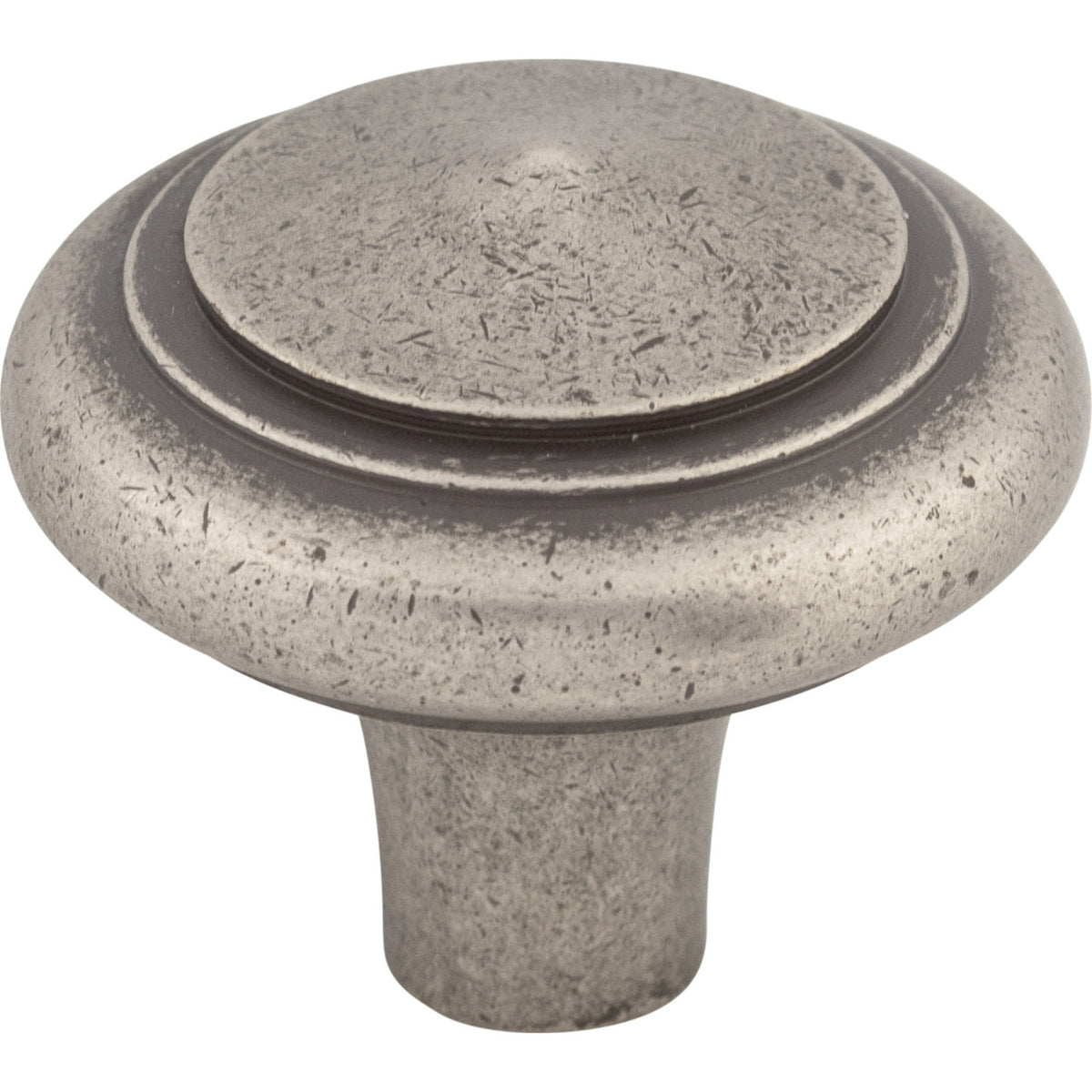 Top Knobs M1490: 1-5/8" Aspen Round Peak Cabinet Knob - Silicon Bronze Light