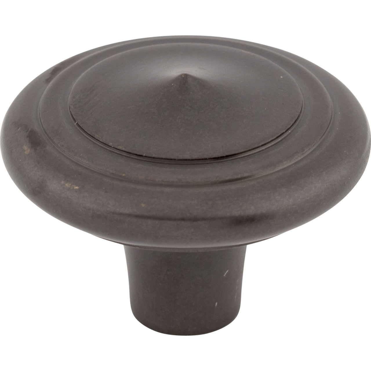 Top Knobs M1497: 2" Aspen Round Peak Cabinet Knob - Medium Bronze