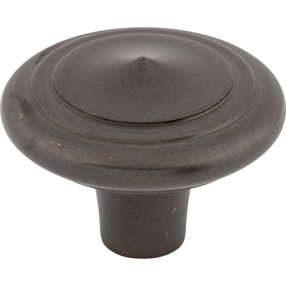 Top Knobs M1497: 2" Aspen Round Peak Cabinet Knob - Medium Bronze