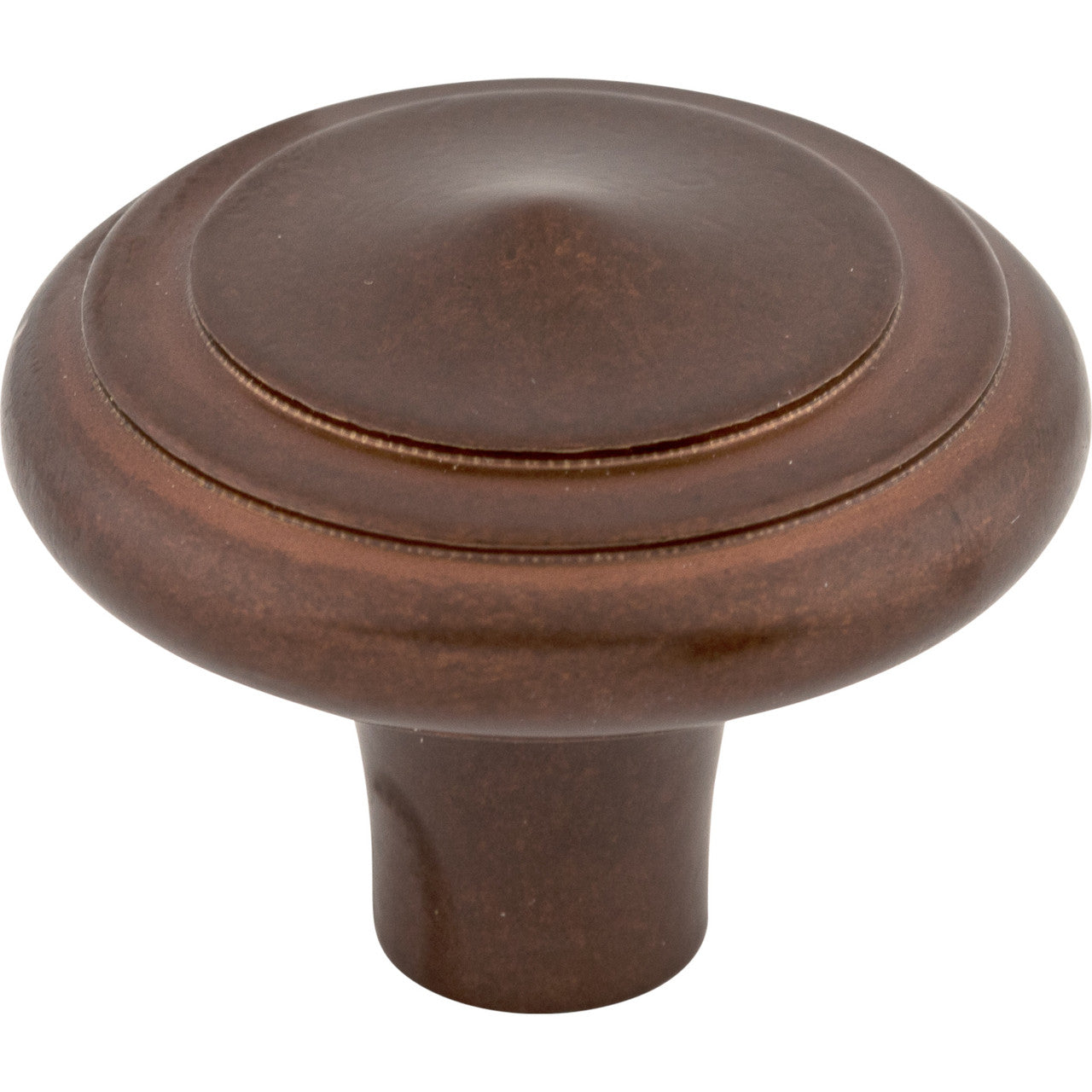 Top Knobs M1498: 2" Aspen Round Peak Cabinet Knob - Mahogany Bronze