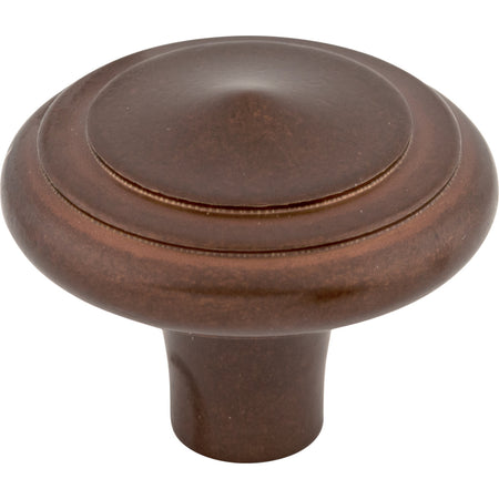 Top Knobs M1498: 2" Aspen Round Peak Cabinet Knob - Mahogany Bronze