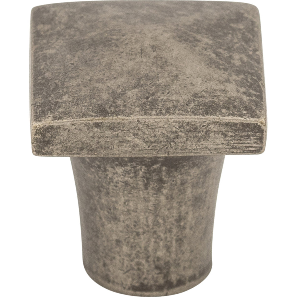 Top Knobs M1505: 3/4" Aspen Square Cabinet Knob - Silicon Bronze Light