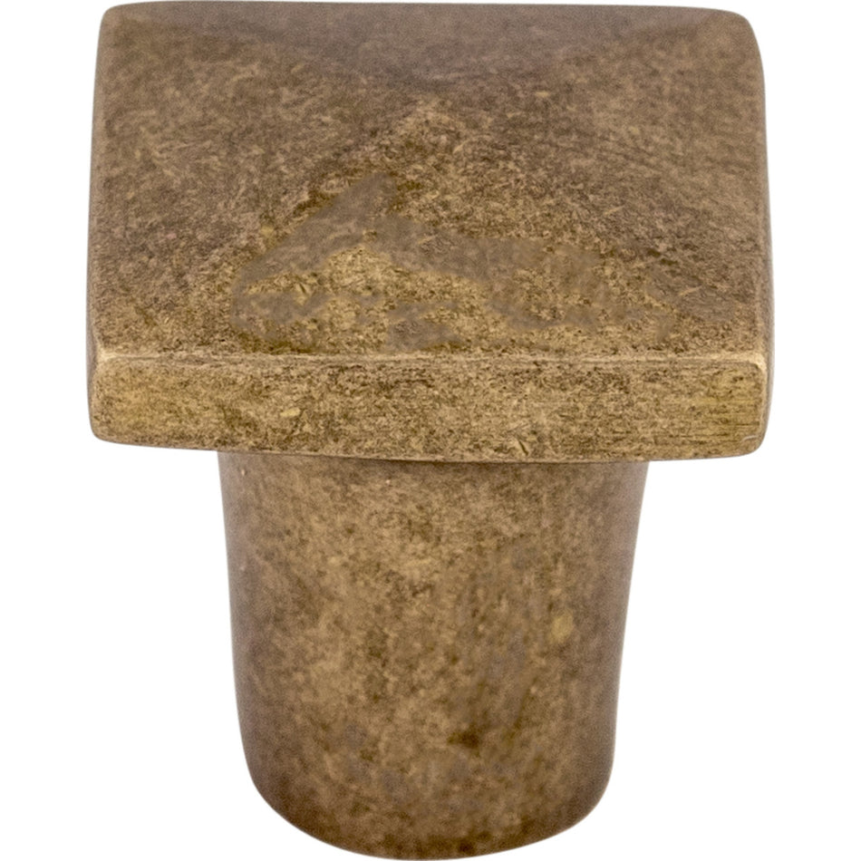 Top Knobs M1506: 3/4" Aspen Square Cabinet Knob - Light Bronze