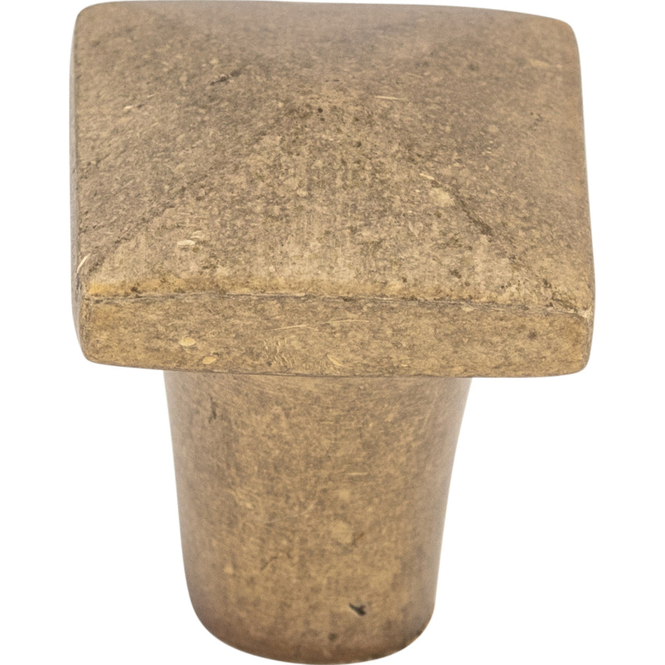 Top Knobs M1511: 7/8" Aspen Square Cabinet Knob - Light Bronze