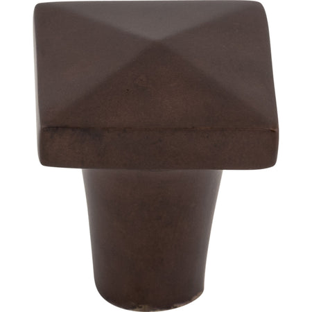 Top Knobs M1513: 7/8" Aspen Square Cabinet Knob - Mahogany Bronze