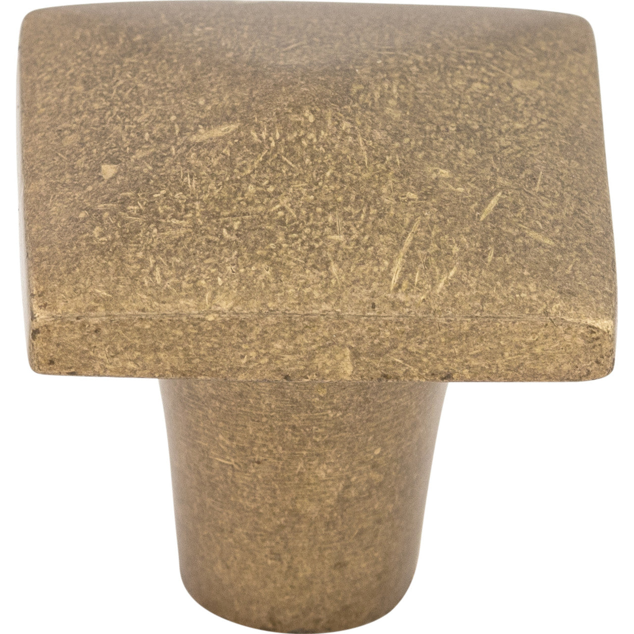Top Knobs M1516: 1-1/4" Aspen Square Cabinet Knob - Light Bronze