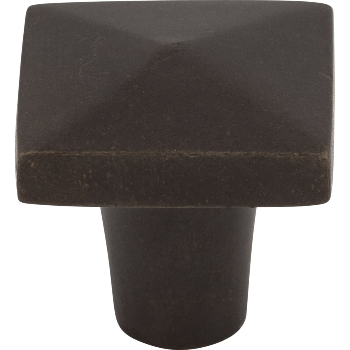 Top Knobs M1517: 1-1/4" Aspen Square Cabinet Knob - Medium Bronze