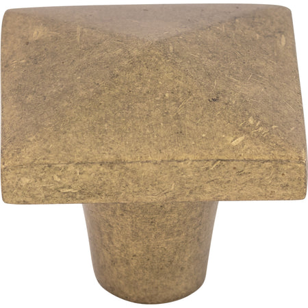 Top Knobs M1521: 1-1/2" Aspen Square Cabinet Knob - Light Bronze